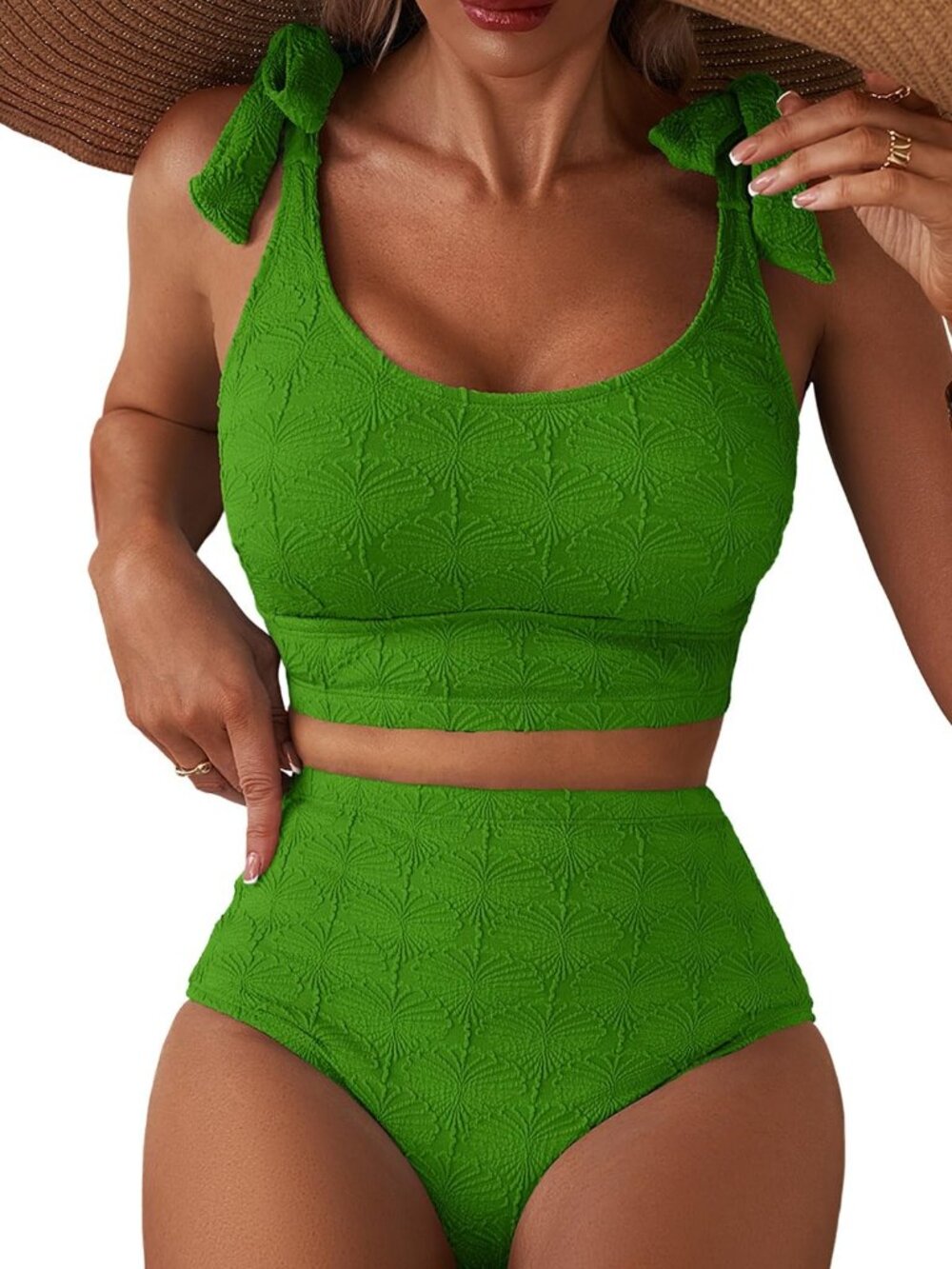 Herseas Women's High Waisted Tummy Control Bikini